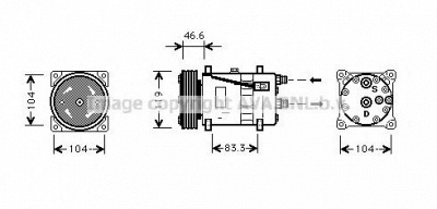 AVA QUALITY COOLING cnk209 -  Компрессор, кондиционер